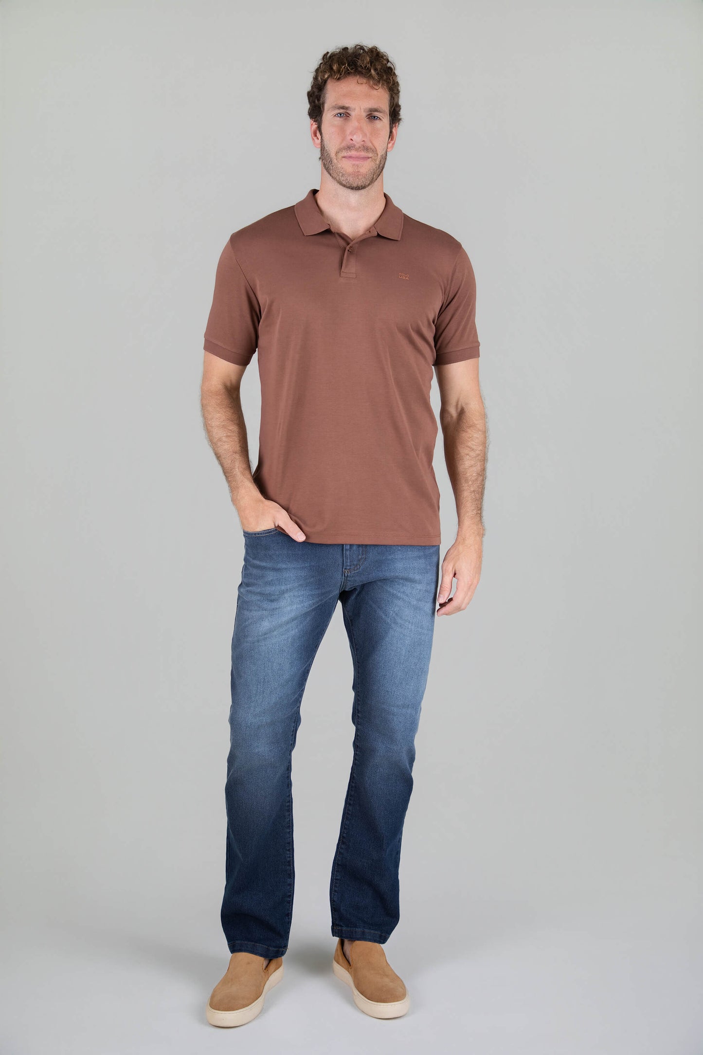 Camisa Polo Masculina Pima