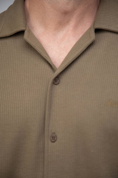 Camisa Masculina Manga Curta com Botões