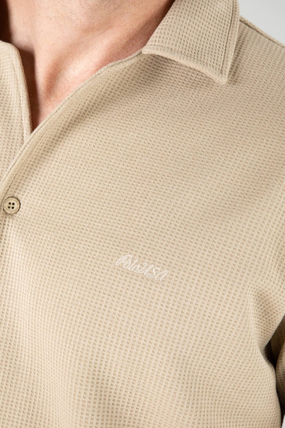 Camisa Masculina Manga Curta com Botões