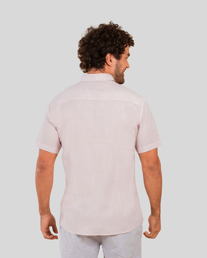 Camisa Masculina Manga Curta com Botões