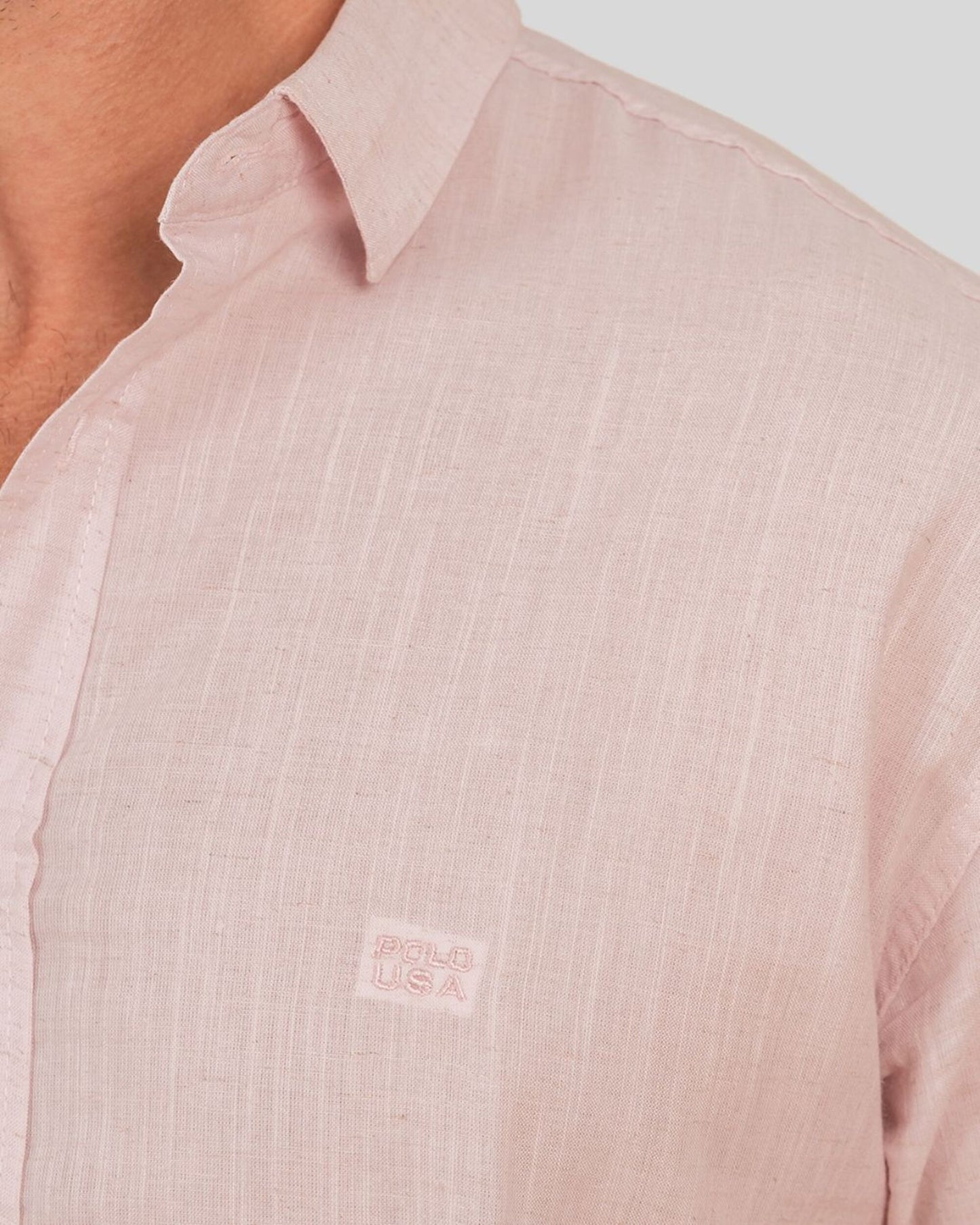 Camisa Masculina Manga Curta com Botões