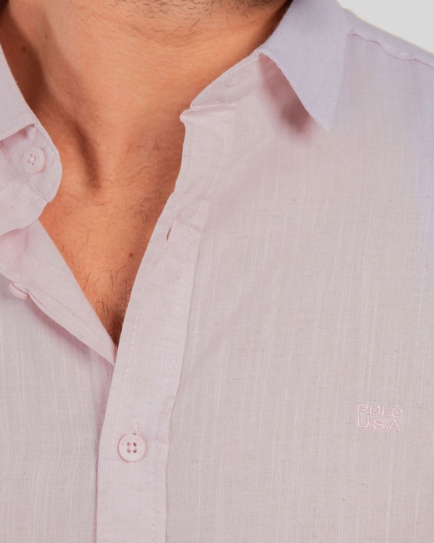 Camisa Masculina Manga Curta com Botões
