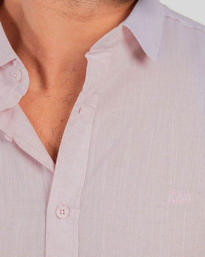 Camisa Masculina Manga Curta com Botões