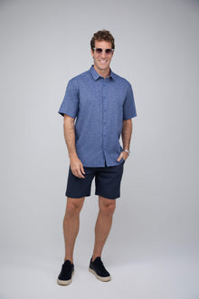 Camisa Masculina Manga Curta com Botões