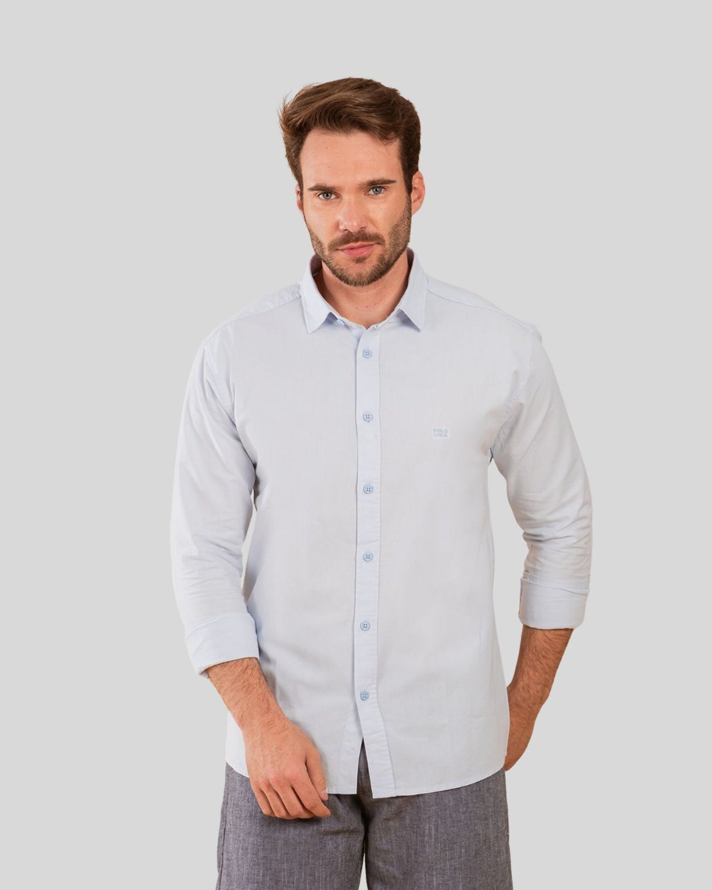 Camisa Masculina Manga Longa com Botões