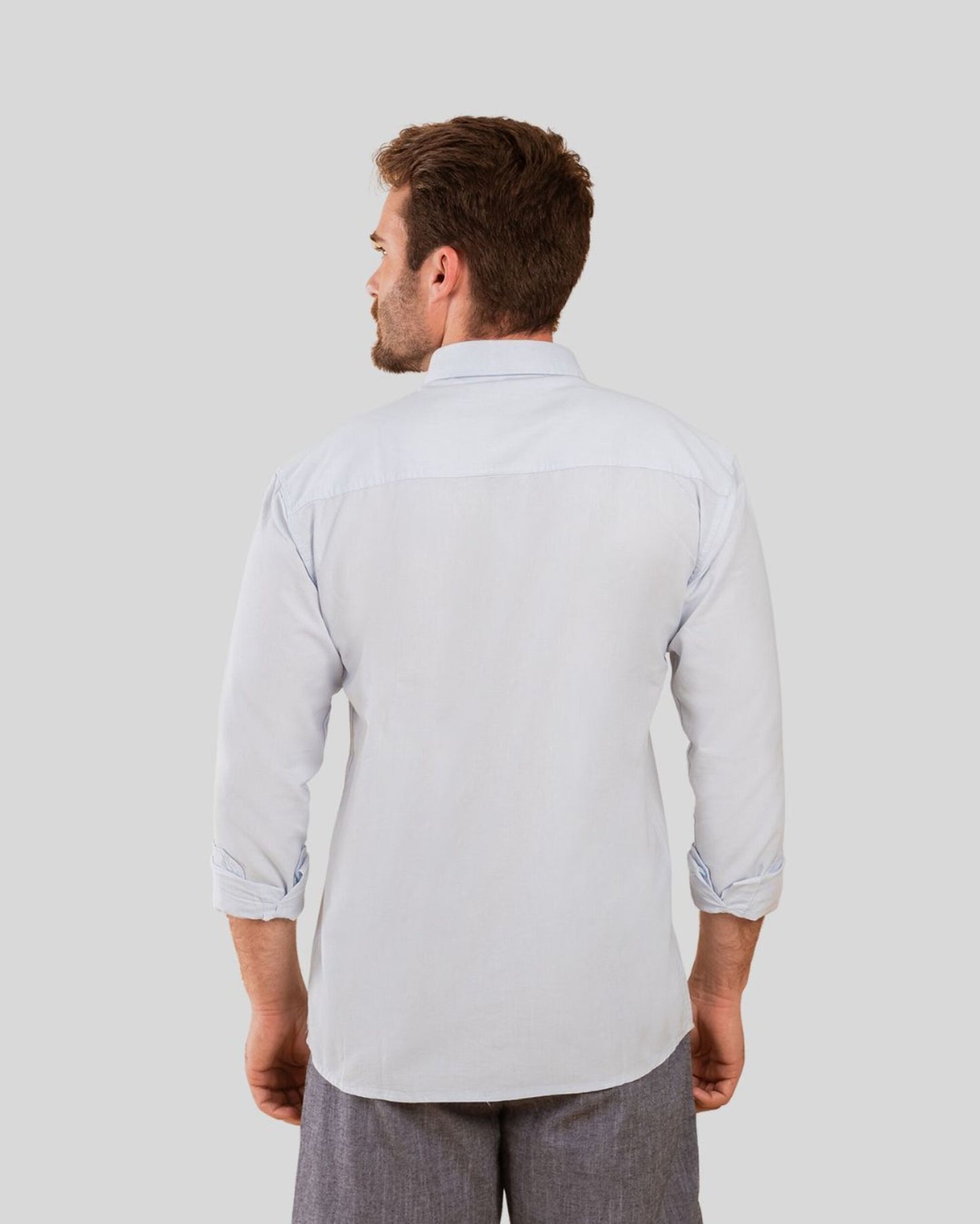 Camisa Masculina Manga Longa com Botões