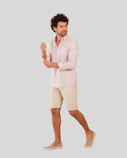 Camisa Masculina Manga Longa com Botões