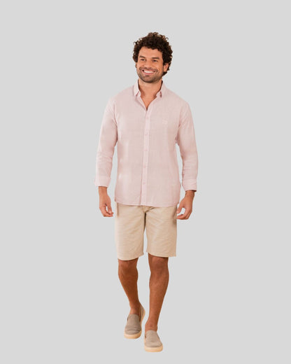 Camisa Masculina Manga Longa com Botões
