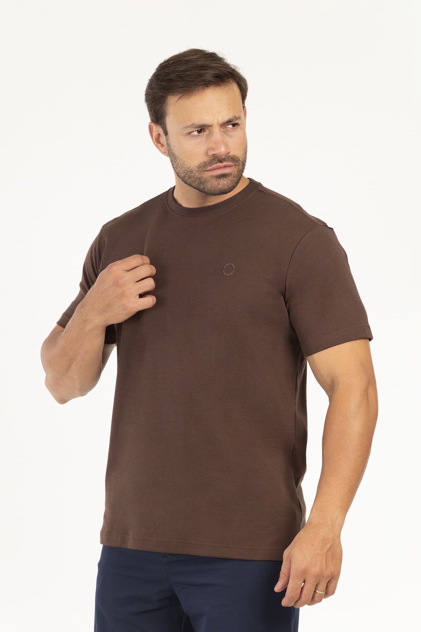 Camiseta Masculina em Suedine
