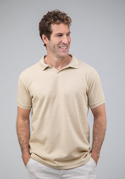 Camisa Polo Masculina Tecido Diferenciado