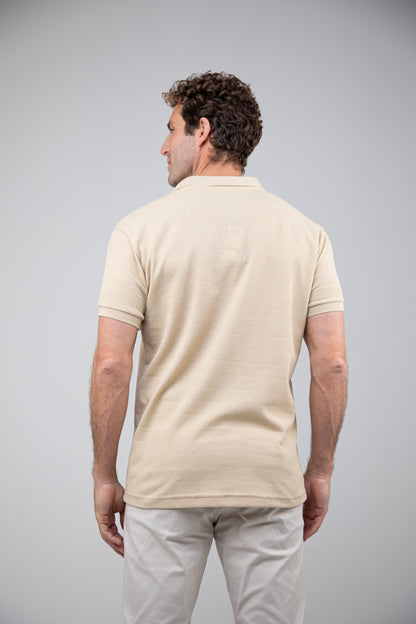 Camisa Polo Masculina Tecido Diferenciado