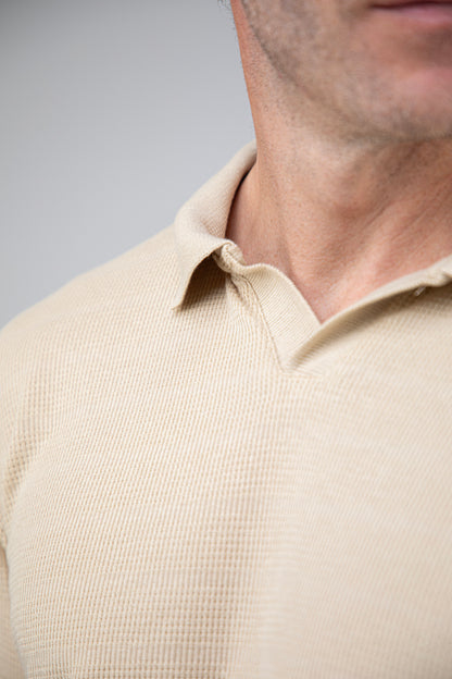 Camisa Polo Masculina Tecido Diferenciado