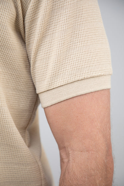 Camisa Polo Masculina Tecido Diferenciado